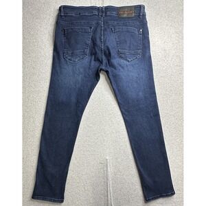 Red Planet Jeans‎ Mens 37x31 Blue Slim Fit Stretch Denim Classic Zip Fly Mexico